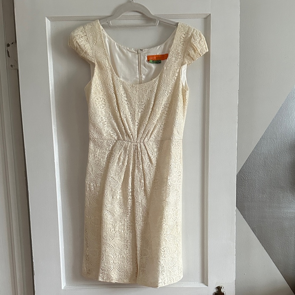 Cynthia Steffe Ivory Lace Mini Dress